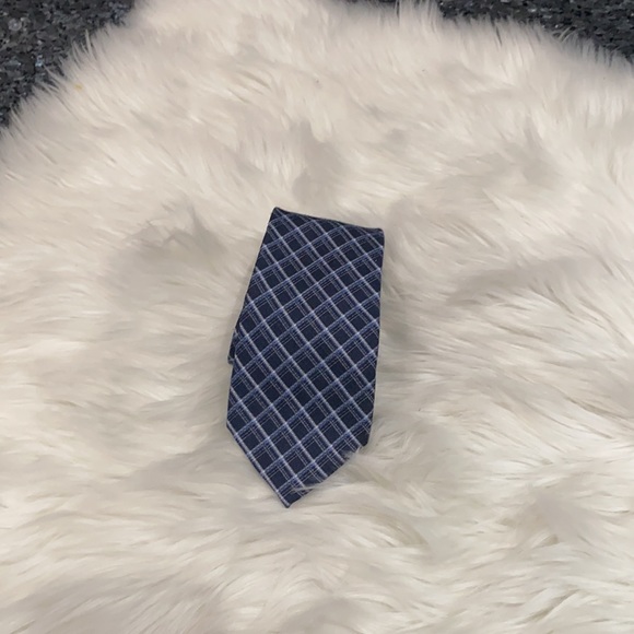 Michael Kors Men's Neck Tie Navy Blue Artisanal - Picture 2 of 3